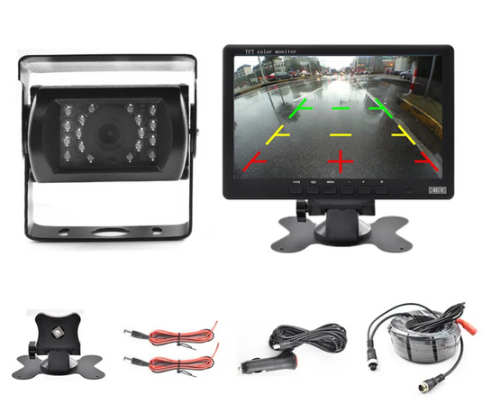 Caravan / Trailer Reverse Camera Kit with Monitor - 4 Pin Aviation Cable