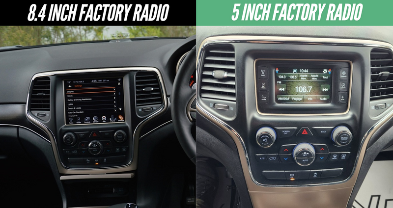 Load image into Gallery viewer, Jeep Grand Cherokee (2014-2022) Plug & Play Head Unit Upgrade Kit: Car Radio with Wireless & Wired Apple CarPlay & Android Auto