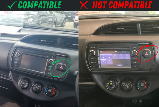 Toyota Yaris (2016-2020) Plug & Play Head Unit Upgrade Kit: Car Radio with Wireless & Wired Apple CarPlay & Android Auto