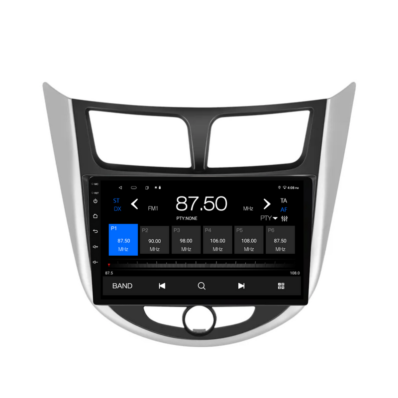 Load image into Gallery viewer, Hyundai Solaris/Accent Manual AC (2010-2016) Plug & Play Head Unit Upgrade Kit: Car Radio with Wireless & Wired Apple CarPlay & Android Auto