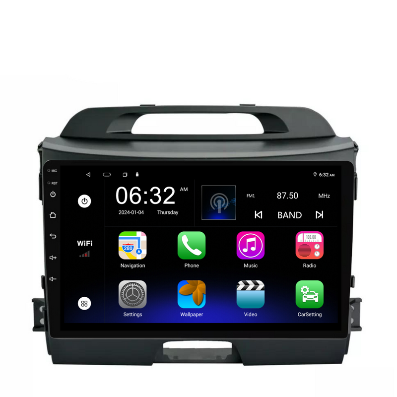 Load image into Gallery viewer, Kia Sportage (2011-2017) Plug & Play Head Unit Upgrade Kit: Car Radio with Wireless & Wired Apple CarPlay & Android Auto