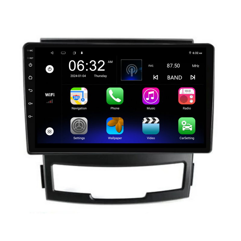 Load image into Gallery viewer, Ssangyong Korando (2010-2013) Plug & Play Head Unit Upgrade Kit: Car Radio with Wireless & Wired Apple CarPlay & Android Auto