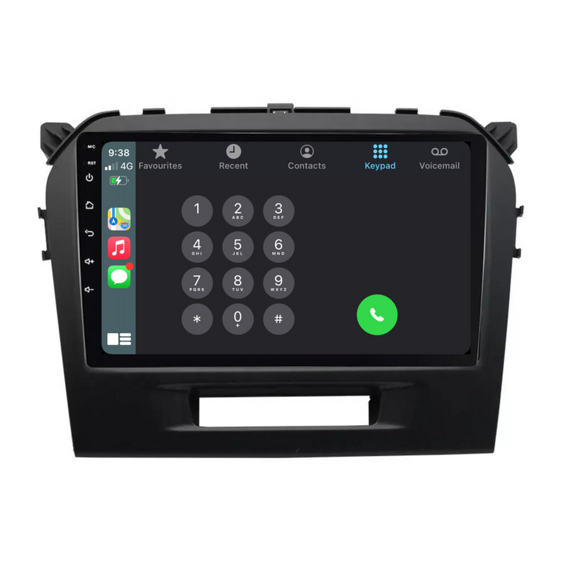 Load image into Gallery viewer, Suzuki Vitara BLACK (2014-2020) Plug & Play Head Unit Upgrade Kit: Car Radio with Wireless & Wired Apple CarPlay & Android Auto