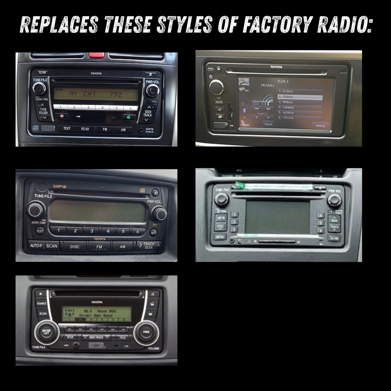 Load image into Gallery viewer, Toyota Universal Touchscreen Radio - Plug & Play Wireless CarPlay & Android Auto Head Unit Radio Upgrade