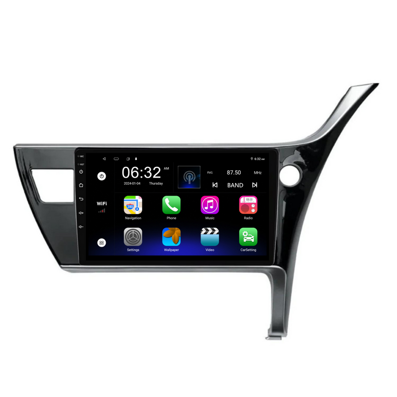 Load image into Gallery viewer, Toyota Corolla Sedan (2017-2019) Plug & Play Head Unit Upgrade Kit: Car Radio with Wireless & Wired Apple CarPlay & Android Auto
