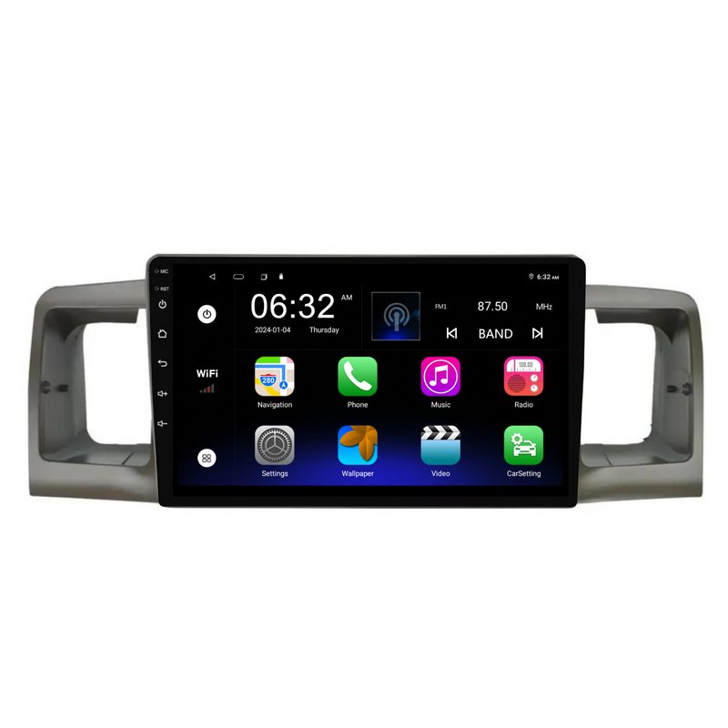 Load image into Gallery viewer, Toyota Corolla (2003-2012) Plug & Play Head Unit Upgrade Kit: Car Radio with Wireless & Wired Apple CarPlay & Android Auto