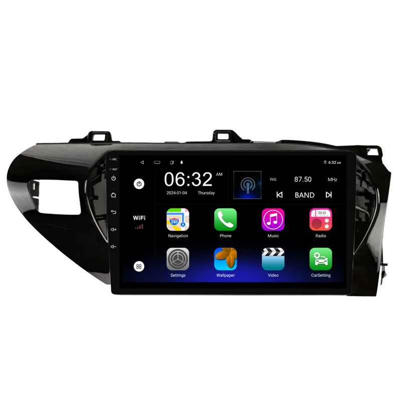 Load image into Gallery viewer, Toyota Hilux N80 / SR5 / GR SPORT (2023/2024) Plug & Play Head Unit Upgrade Kit: Car Radio with Wireless & Wired Apple CarPlay & Android Auto