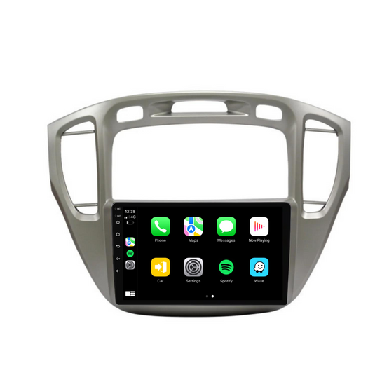 Toyota Kluger (2001-2007) Plug & Play Head Unit Upgrade Kit: Car Radio with Wireless & Wired Apple CarPlay & Android Auto