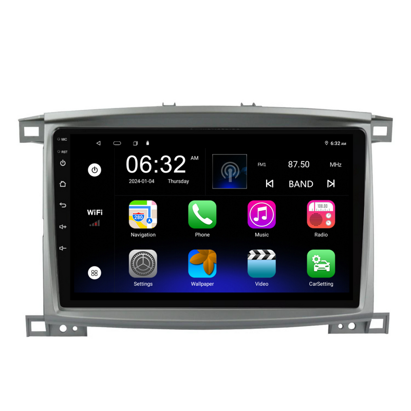 Load image into Gallery viewer, Toyota Landcruiser 100 Series SAHARA 10" (2002-2007) Plug & Play Head Unit Upgrade Kit: Car Radio with Wireless & Wired Apple CarPlay & Android Auto