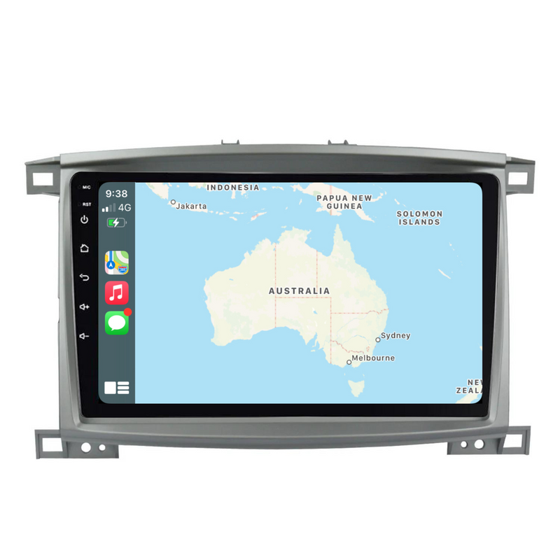 Load image into Gallery viewer, Toyota Landcruiser 100 Series SAHARA 10" (2002-2007) Plug & Play Head Unit Upgrade Kit: Car Radio with Wireless & Wired Apple CarPlay & Android Auto