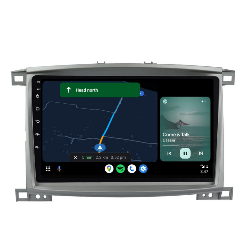 Load image into Gallery viewer, Toyota Landcruiser 100 Series SAHARA 10" (2002-2007) Plug & Play Head Unit Upgrade Kit: Car Radio with Wireless & Wired Apple CarPlay & Android Auto