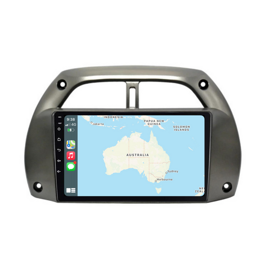 Toyota RAV4 (2001-2006) Plug & Play Head Unit Upgrade Kit: Car Radio with Wireless & Wired Apple CarPlay & Android Auto