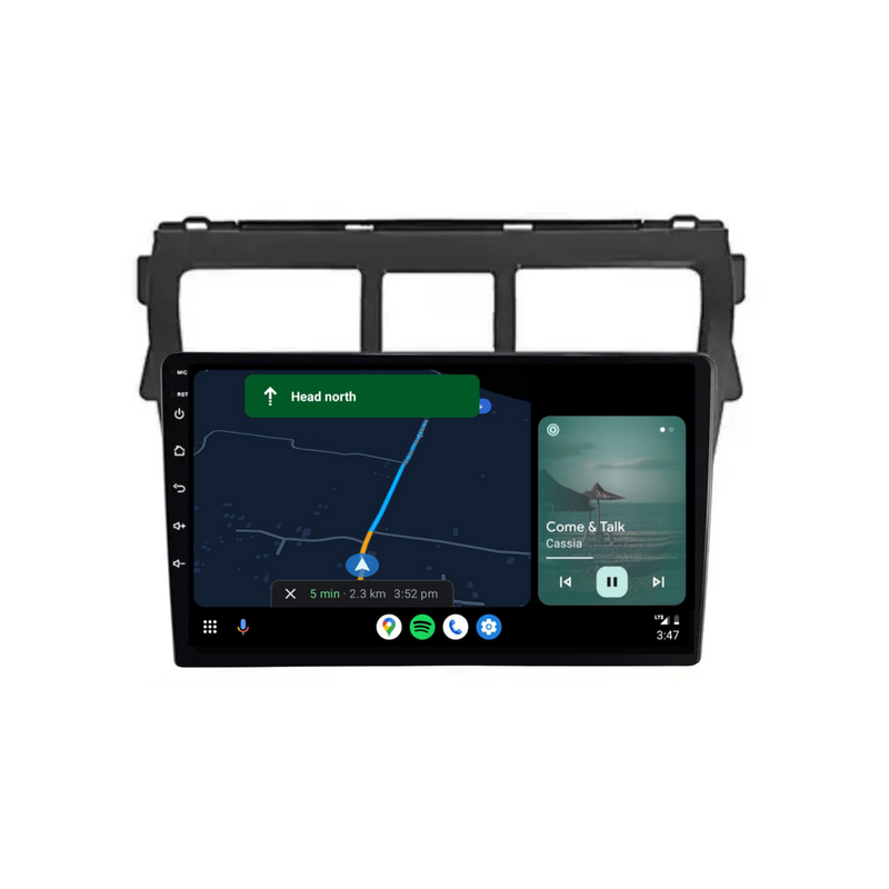 Load image into Gallery viewer, Toyota Yaris (2008-2012 Black) - Plug & Play Head Unit Upgrade Kit: Car Radio with Wireless & Wired Apple CarPlay & Android Auto
