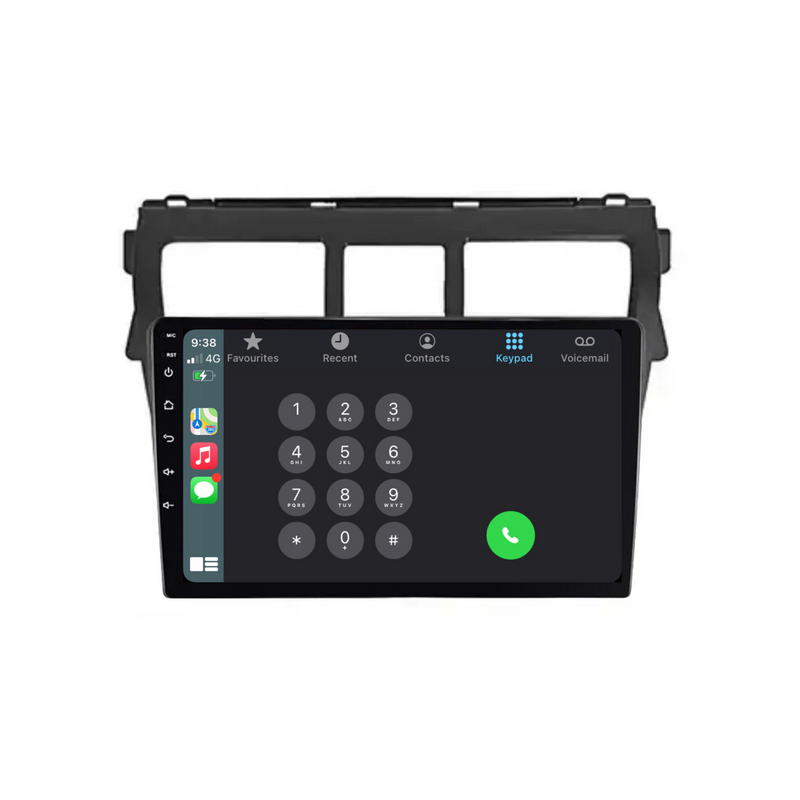 Load image into Gallery viewer, Toyota Yaris (2008-2012 Black) - Plug & Play Head Unit Upgrade Kit: Car Radio with Wireless & Wired Apple CarPlay & Android Auto