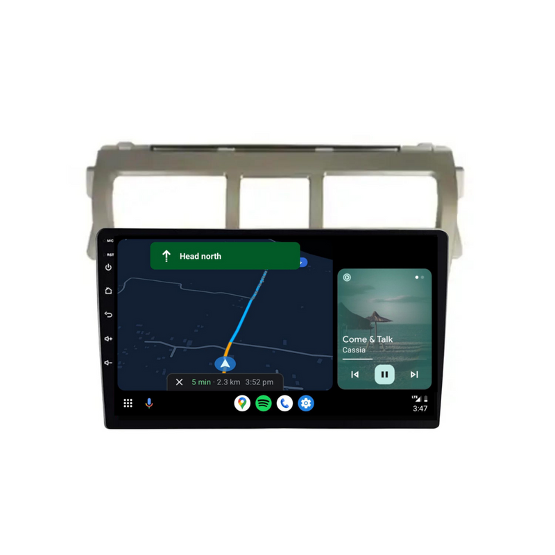 Load image into Gallery viewer, Toyota Yaris (2008-2012 Silver) - Plug & Play Head Unit Upgrade Kit: Car Radio with Wireless & Wired Apple CarPlay & Android Auto