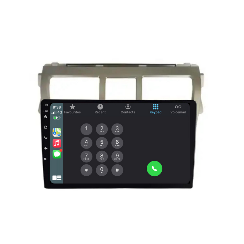 Load image into Gallery viewer, Toyota Yaris (2008-2012 Silver) - Plug & Play Head Unit Upgrade Kit: Car Radio with Wireless & Wired Apple CarPlay & Android Auto