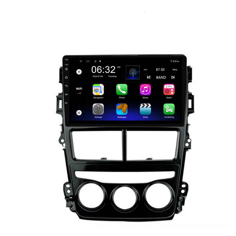 Load image into Gallery viewer, Toyota Yaris (2018-2019) Plug & Play Head Unit Upgrade Kit: Car Radio with Wireless & Wired Apple CarPlay & Android Auto