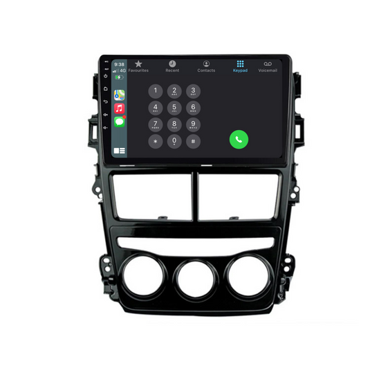 Toyota Yaris (2018-2019) Plug & Play Head Unit Upgrade Kit: Car Radio with Wireless & Wired Apple CarPlay & Android Auto