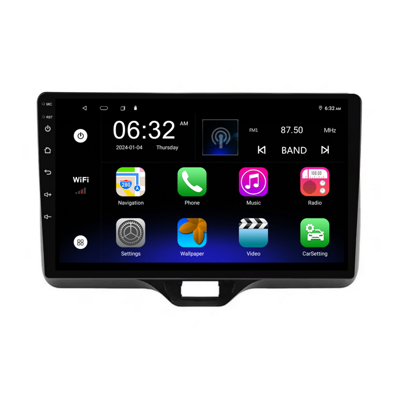 Load image into Gallery viewer, Toyota Yaris (2019-2023) - Plug & Play Head Unit Upgrade Kit: Car Radio with Wireless & Wired Apple CarPlay & Android Auto