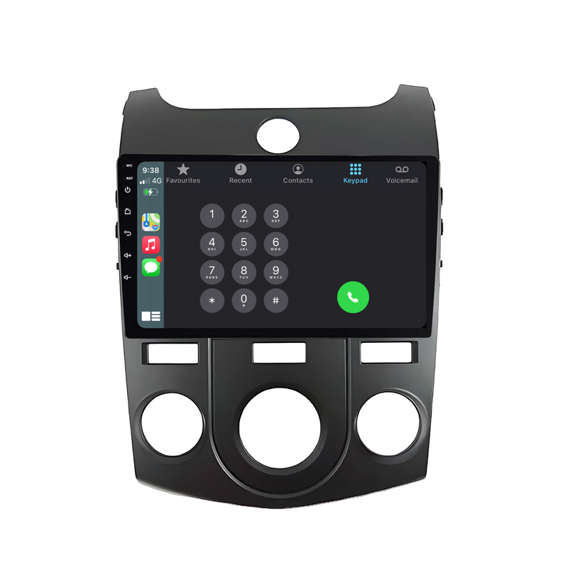 Load image into Gallery viewer, Kia Cerato (Black) Manual AC (2008-2017) Plug & Play Head Unit Upgrade Kit: Car Radio with Wireless & Wired Apple CarPlay & Android Auto