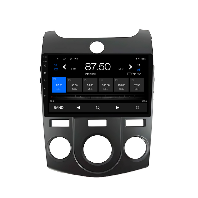 Load image into Gallery viewer, Kia Cerato (Black) Manual AC (2008-2017) Plug & Play Head Unit Upgrade Kit: Car Radio with Wireless & Wired Apple CarPlay & Android Auto