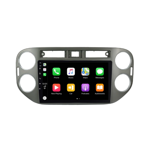Volkswagen Tiguan (2010-2016) Plug & Play Head Unit Upgrade Kit: Car Radio with Wireless & Wired Apple CarPlay & Android Auto