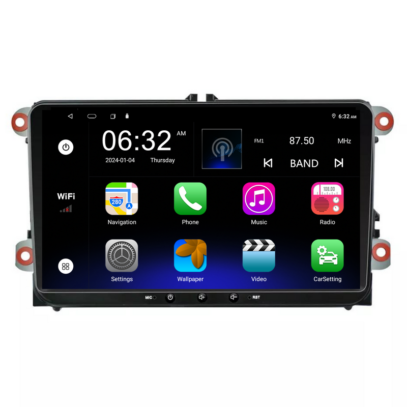 Load image into Gallery viewer, Volkswagen Universal Head Unit (Plug & Play) - Wireless CarPlay / Android Auto Car Radio Upgrade Kit