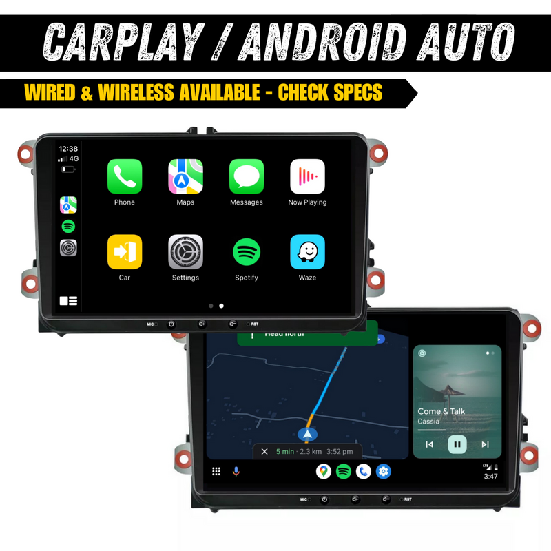 Load image into Gallery viewer, Volkswagen Universal Head Unit (Plug & Play) - Wireless CarPlay / Android Auto Car Radio Upgrade Kit