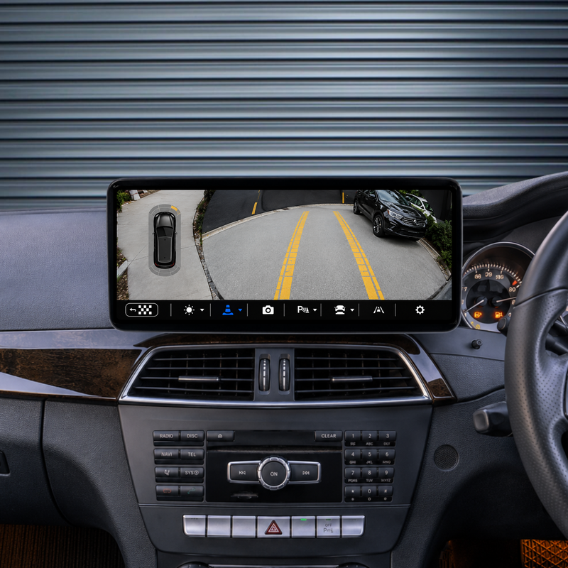 Load image into Gallery viewer, Mercedes Benz C-Class W204 (2012-2014) 12.3" HD Large Premium Plug & Play Head Unit Upgrade Kit: Car Radio with Wireless & Wired Apple CarPlay & Android Auto