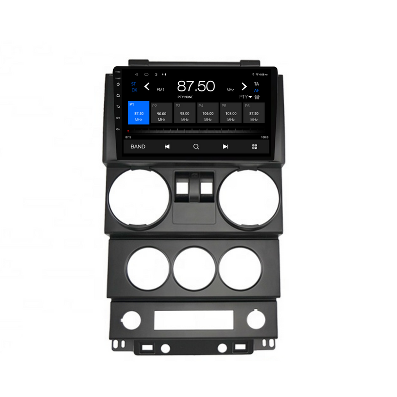 Load image into Gallery viewer, Jeep Wrangler 2 Door (2008-2010) Plug & Play Head Unit Upgrade Kit: Car Radio with Wireless & Wired Apple CarPlay & Android Auto
