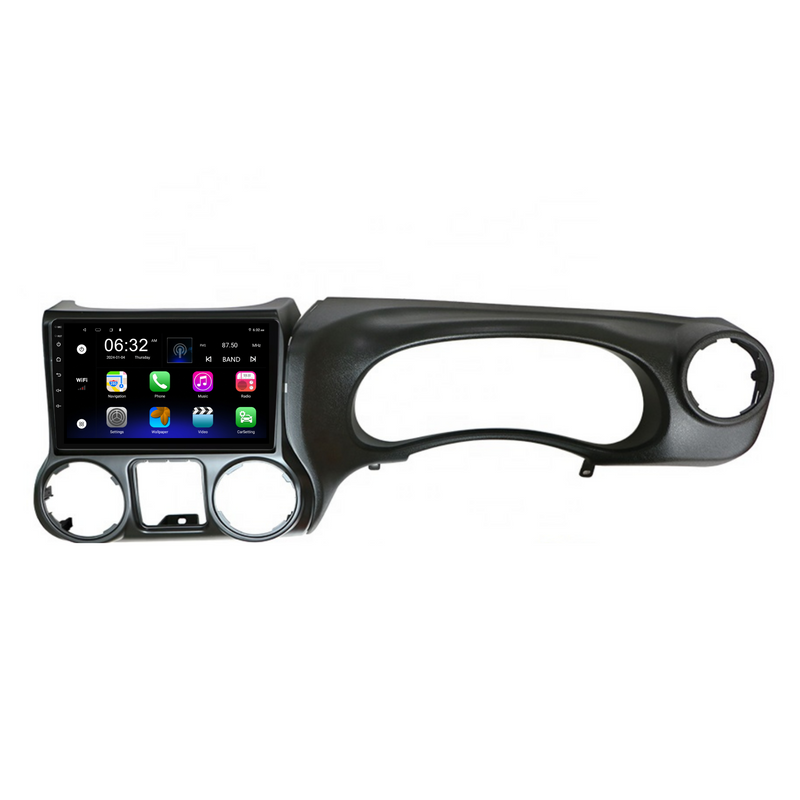 Load image into Gallery viewer, Jeep Wrangler (2015-2016) Plug & Play Head Unit Upgrade Kit: Car Radio with Wireless & Wired Apple CarPlay & Android Auto