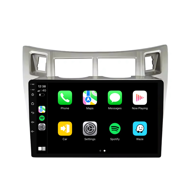 Load image into Gallery viewer, Toyota Yaris (2005-2011 Silver) - Plug & Play Head Unit Upgrade Kit: Car Radio with Wireless & Wired Apple CarPlay & Android Auto