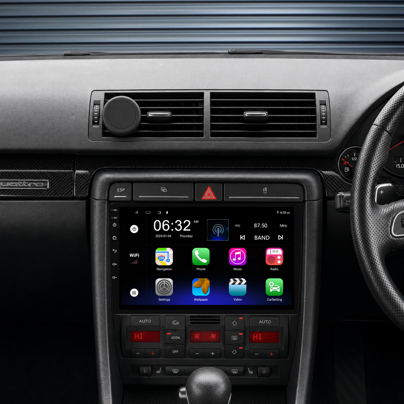 Load image into Gallery viewer, Audi A4 B6 B7 (2001-2008) Plug & Play Head Unit Upgrade Kit: Car Radio with Wireless & Wired Apple CarPlay & Android Auto