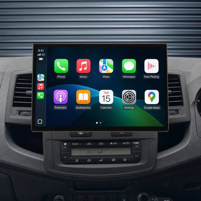 Load image into Gallery viewer, Toyota Hilux / N70 Auto AC 13.1" HD Ultra-Large (2005-2014) Plug & Play Head Unit Upgrade Kit: Car Radio with Wireless & Wired Apple CarPlay & Android Auto