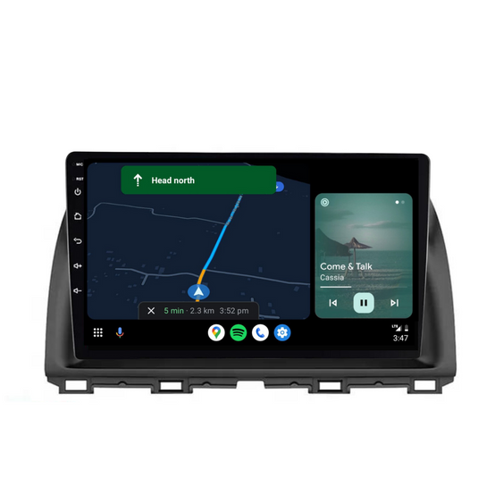 Mazda CX-5 (2012-2017) Plug & Play Head Unit Upgrade Kit: Car Radio with Wireless & Wired Apple CarPlay & Android Auto