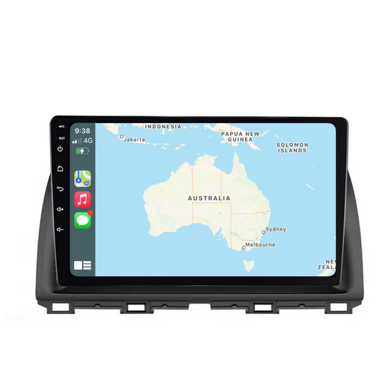 Mazda CX-5 (2012-2017) Plug & Play Head Unit Upgrade Kit: Car Radio with Wireless & Wired Apple CarPlay & Android Auto