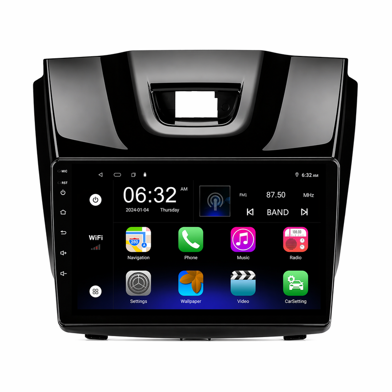 Load image into Gallery viewer, Holden Colorado GLOSS PIANO BLACK (2012-2016) Plug & Play Head Unit Upgrade Kit: Car Radio with Wireless & Wired Apple CarPlay & Android Auto (MyLink Compatible)