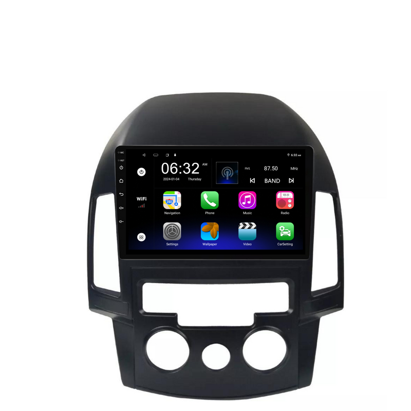 Load image into Gallery viewer, Hyundai i30 (Manual AC) (2007-2012) Plug & Play Head Unit Upgrade Kit: Car Radio with Wireless & Wired Apple CarPlay & Android Auto