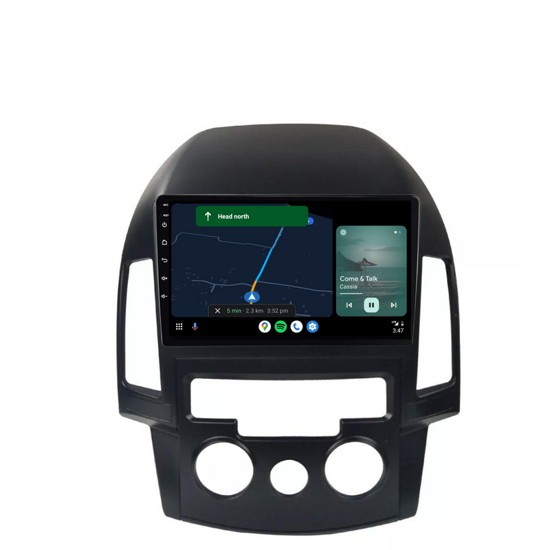 Load image into Gallery viewer, Hyundai i30 (Manual AC) (2007-2012) Plug & Play Head Unit Upgrade Kit: Car Radio with Wireless & Wired Apple CarPlay & Android Auto