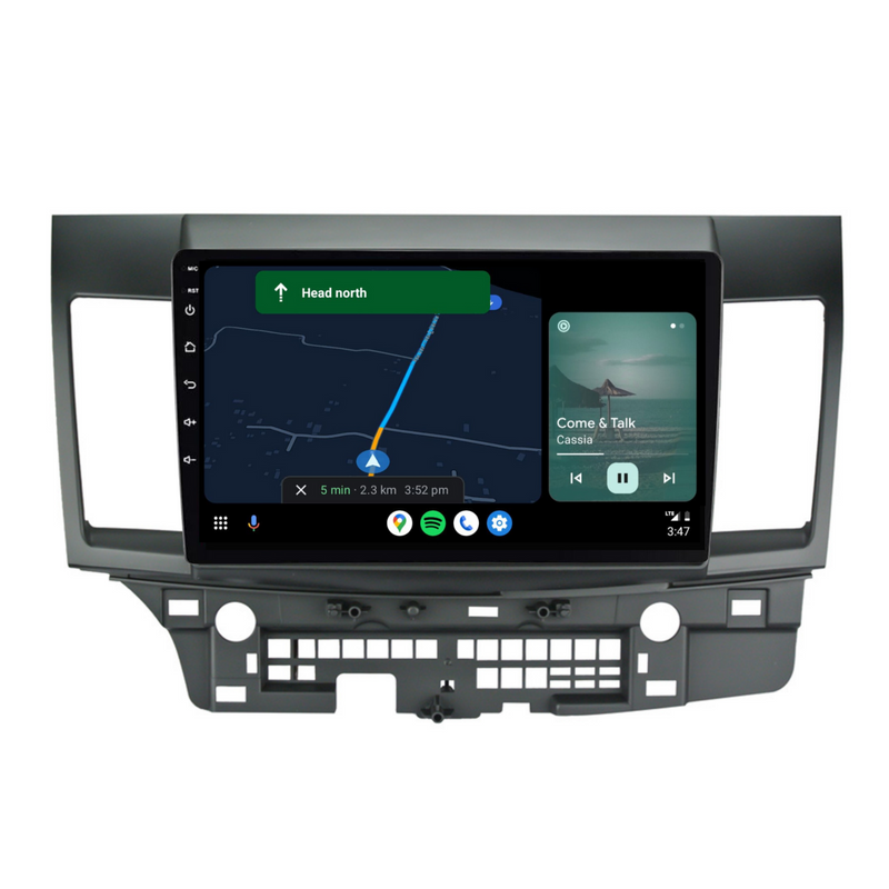 Load image into Gallery viewer, Mitsubishi Lancer (2010-2018) Plug & Play Head Unit Upgrade Kit: Car Radio with Wireless & Wired Apple CarPlay & Android Auto