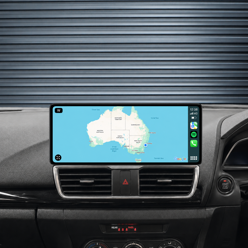 Load image into Gallery viewer, Mazda 3 BM BN (2013-2018) 12.3" HD Plug & Play Head Unit Upgrade Kit: Car Radio with Wireless & Wired Apple CarPlay & Android Auto