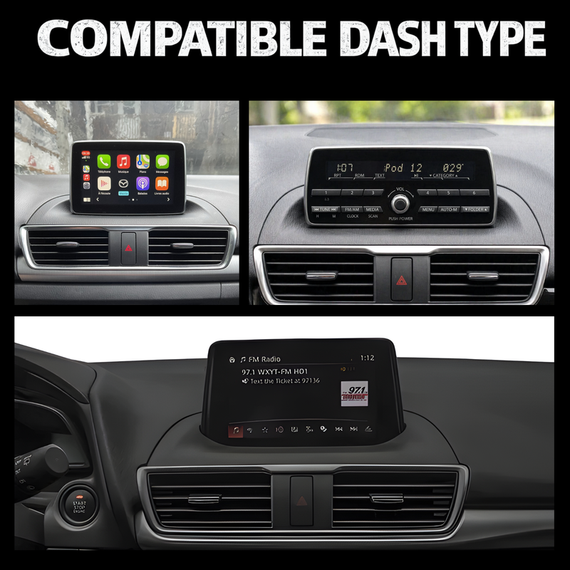 Load image into Gallery viewer, Mazda 3 BM (2013-2018) 12.3" HD Plug & Play Head Unit Upgrade Kit: Car Radio with Wireless & Wired Apple CarPlay & Android Auto