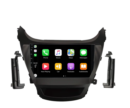 Hyundai Elantra (2014-2016) Plug & Play Head Unit Upgrade Kit: Car Radio with Wireless & Wired Apple CarPlay & Android Auto