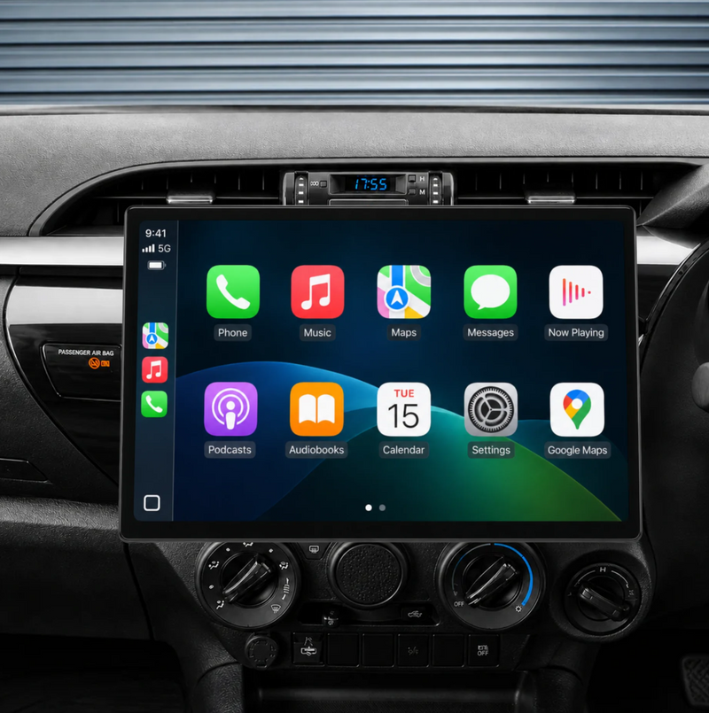 Load image into Gallery viewer, Toyota Hilux N80 / SR5 (2014-2022) 13.1" HD Ultra-Large Plug & Play Head Unit Upgrade Kit: Car Radio with Wireless & Wired Apple CarPlay & Android Auto