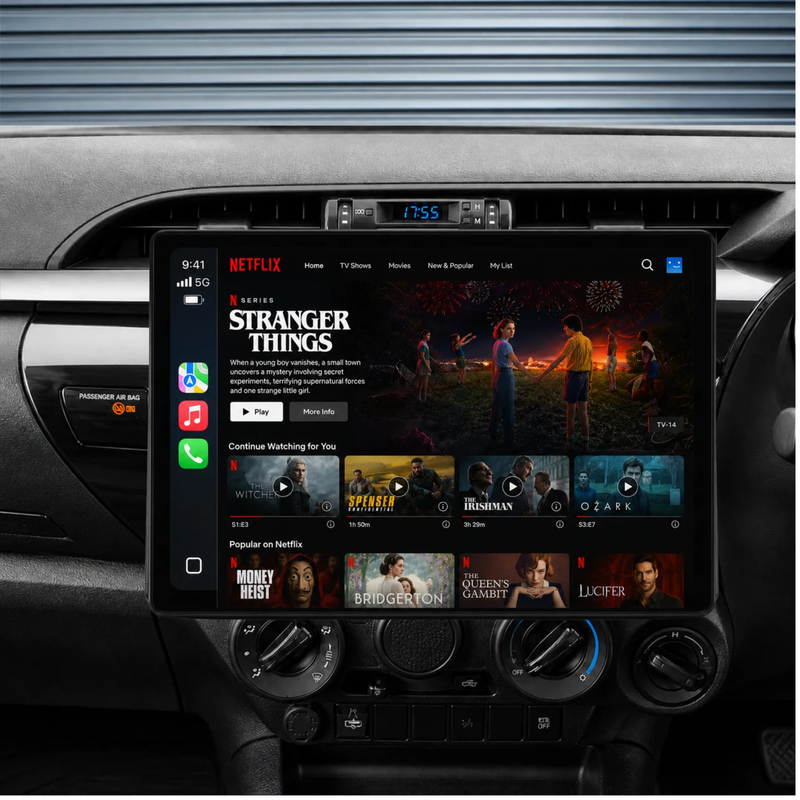 Load image into Gallery viewer, Toyota Hilux N80 / SR5 (2014-2022) 13.1" HD Ultra-Large Plug & Play Head Unit Upgrade Kit: Car Radio with Wireless & Wired Apple CarPlay & Android Auto