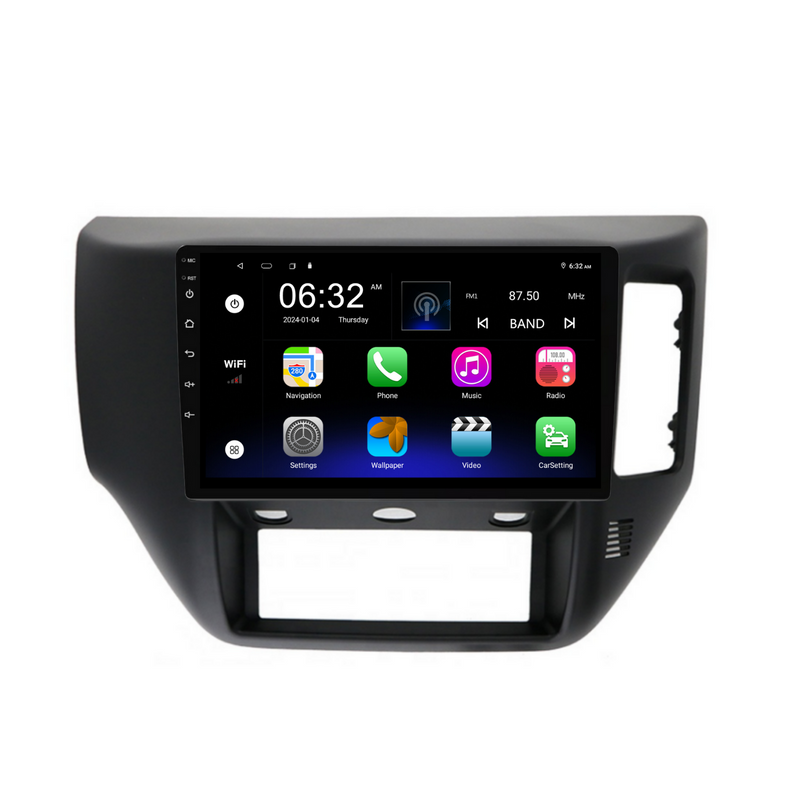 Load image into Gallery viewer, Nissan Patrol Black (2004-2015) Plug & Play Head Unit Upgrade Kit: Car Radio with Wireless & Wired Apple CarPlay & Android Auto