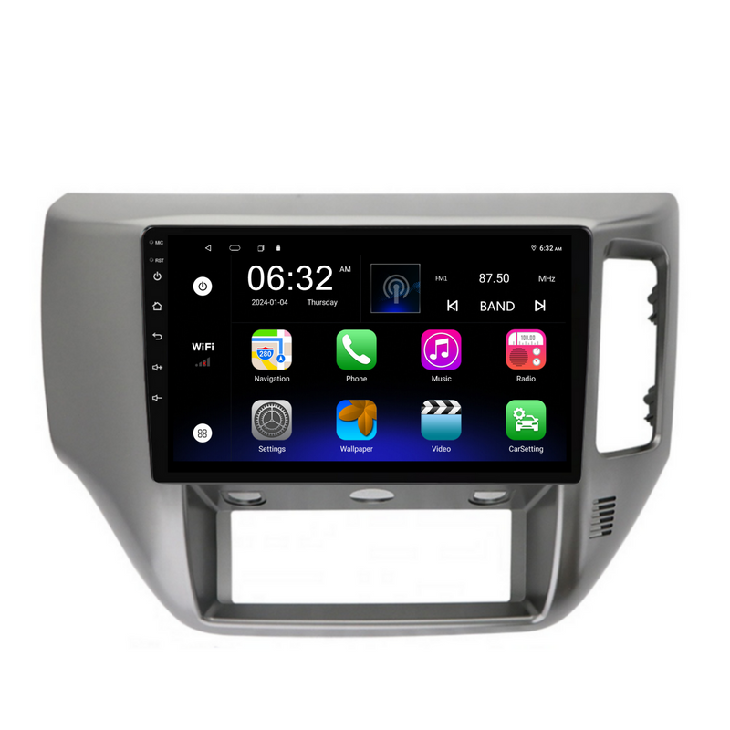 Load image into Gallery viewer, Nissan Patrol Gray (2004-2015) Plug & Play Head Unit Upgrade Kit: Car Radio with Wireless & Wired Apple CarPlay & Android Auto