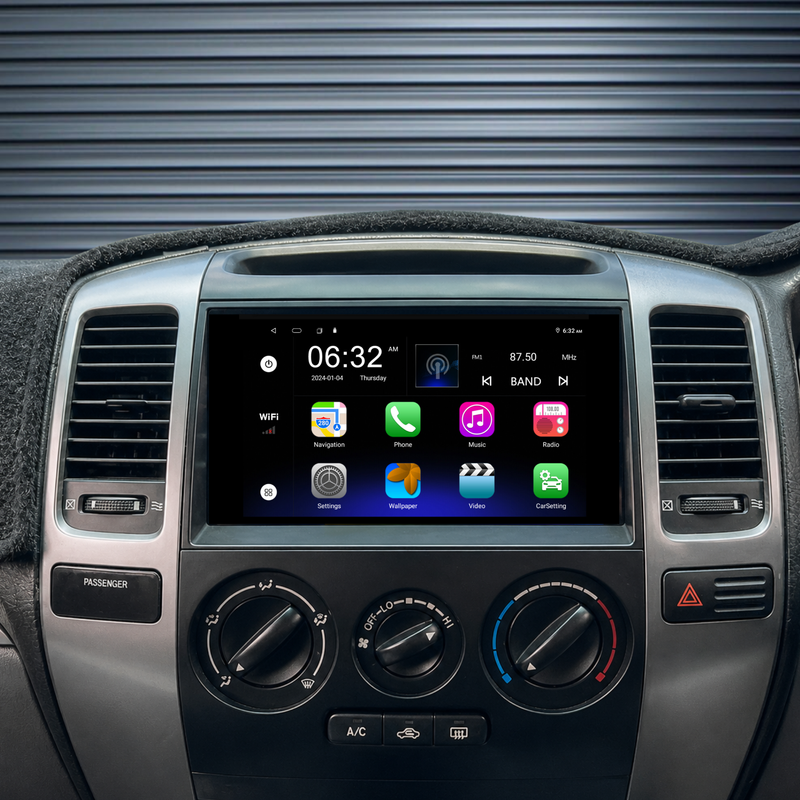 Load image into Gallery viewer, Toyota Prado 120 Series (2003-2009) Plug & Play Head Unit Upgrade Kit: Car Radio with Wireless & Wired Apple CarPlay & Android Auto