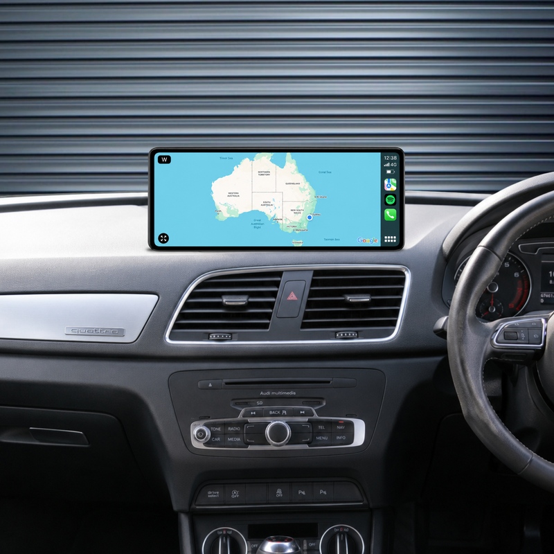 Load image into Gallery viewer, Audi Q3 / RSQ3 / 8U (2012-2018) Plug & Play Head Unit Upgrade Kit: Car Radio with Wireless & Wired Apple CarPlay & Android Auto