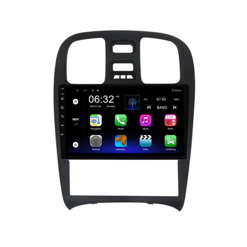 Load image into Gallery viewer, Hyundai Sonata (2003-2009) Plug & Play Head Unit Upgrade Kit: Car Radio with Wireless & Wired Apple CarPlay & Android Auto